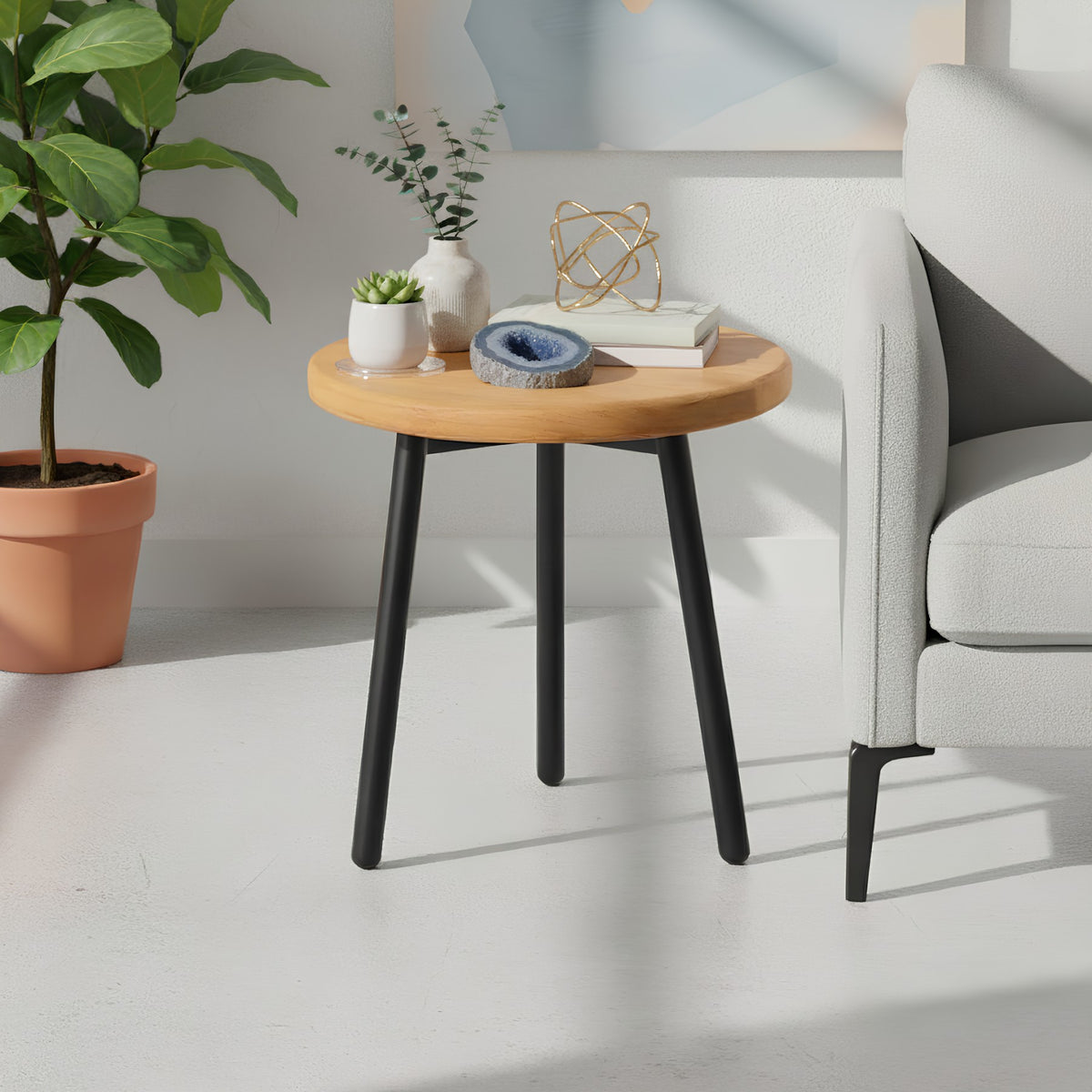 Outdoor Teak Side Table